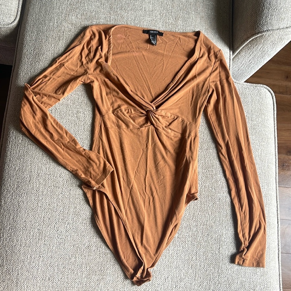 Forever 21 V-Neck Bodysuit